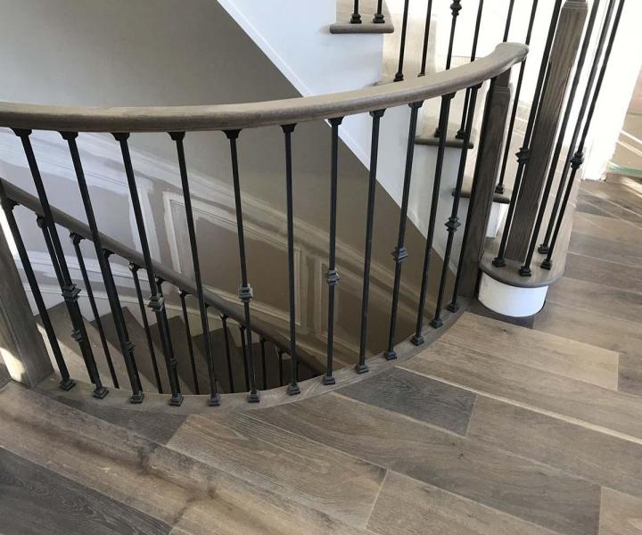 For stylish and secure stair railing